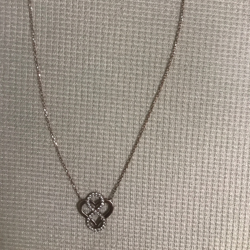silver necklace rose gold